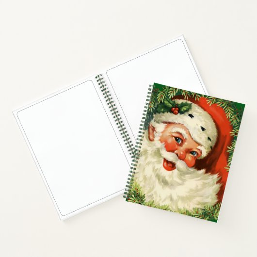 kerstman met ringzegen notitieboek (Binnen)