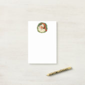 kerstman met ringzegen post-it® notes (Op bureau)