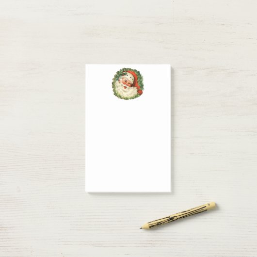  kerstman met ringzegen post-it® notes (Op bureau)