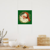 kerstman met ringzegen poster (Keuken)