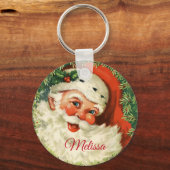  kerstman met ringzegen sleutelhanger (Voorkant)