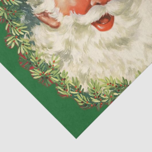  kerstman met ringzegen tissuepapier (Detail)