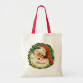 kerstman met ringzegen tote bag (Voorkant)