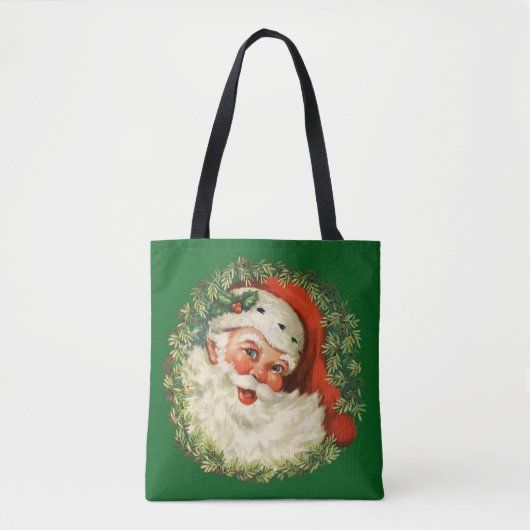 kerstman met ringzegen tote bag (Voorkant)