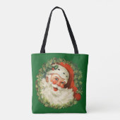 kerstman met ringzegen tote bag (Achterkant)