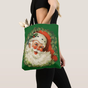  kerstman met ringzegen tote bag