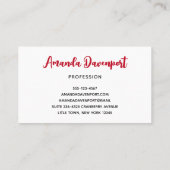  kerstman met ringzegen visitekaartje (Achterkant)