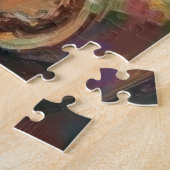 Kerstman met Rottweiler Kerst Kunst Legpuzzel (Zijkant)