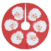 Kerstman met roze Pet met kerstmis Kerstboom Rok (Voorkant)