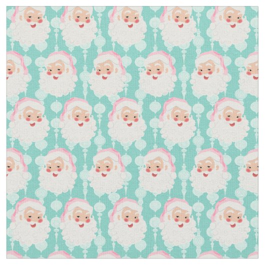 Kerstman met roze Pet met kerstmis Stof (Close Up)