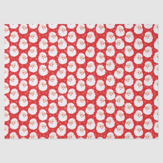 Kerstman met roze Pet met kerstmis Tissuepapier (Voorkant)