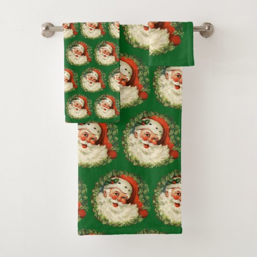  kerstman met rugleuning bad handdoek (Insitu)