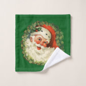  kerstman met rugleuning bad handdoek (Wasdoekje)