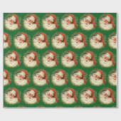  kerstman met rugleuning cadeaupapier (Vlak)