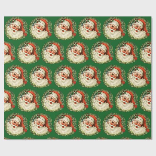  kerstman met rugleuning cadeaupapier (Vlak)