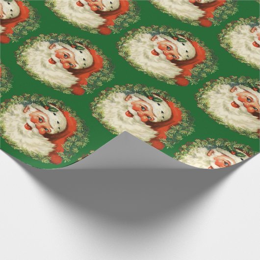 kerstman met rugleuning cadeaupapier (Hoek)
