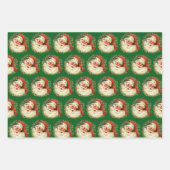  kerstman met rugleuning inpakpapier vel (Voorkant 2)