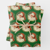  kerstman met rugleuning inpakpapier vel (In situ)