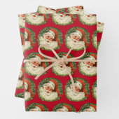  kerstman met rugleuning inpakpapier vel (In situ)