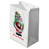  kerstman met rugzak medium cadeauzakje (Achterkant Gekanteld)