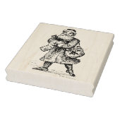  kerstman met rugzak van Cadeaus Rubberstempel (Stempel)