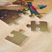  kerstman met rugzak vol speelgoed legpuzzel (Zijkant)