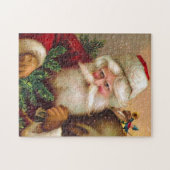  kerstman met rugzak vol speelgoed legpuzzel (Horizontaal)