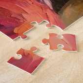 Kerstman met Shih Tzu Kerst Kunst Legpuzzel (Zijkant)