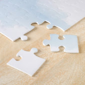 Kerstman met Siberische Husky Kerstkunst Legpuzzel (Zijkant)