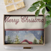  Kerstman met sneeuwman Kerst Tissuepapier (Geschenk)