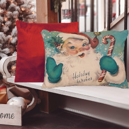 kerstman met snoepriet kerst accent kussen