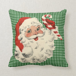 kerstman met snoeprietkussen kussen