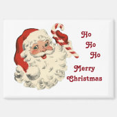 Kerstman met snoeprietmagneet magneet (Voorkant)