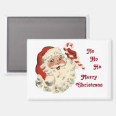 Kerstman met snoeprietmagneet magneet (Voorkant / Achterkant)