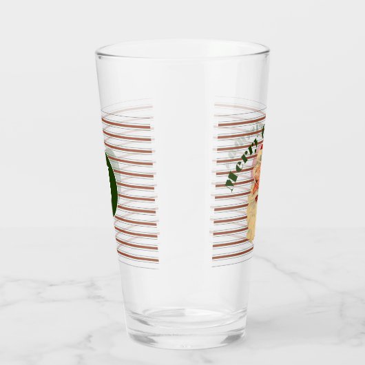  kerstman met snoeprietstrips glas (Rechts)