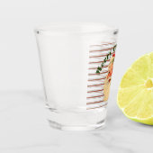  kerstman met snoeprietstrips shot glas (Links)