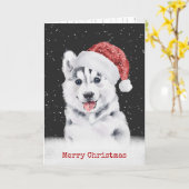 Kerstman met Snowflakes-kaart Kaart (Gele Bloem)