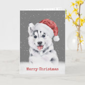 Kerstman met Snowflakes-kaart Kaart (Gele Bloem)