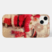  kerstman met Snowman Case-Mate iPhone Case (Achterkant (horizontaal))