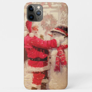 kerstman met Snowman Case-Mate iPhone Case