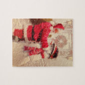  kerstman met Snowman | FEESTDAGEN Legpuzzel (Horizontaal)