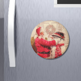  kerstman met Snowman Magneet