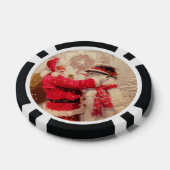 kerstman met Snowman Poker Chips (Enkel)