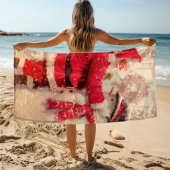  kerstman met Snowman Strandlaken