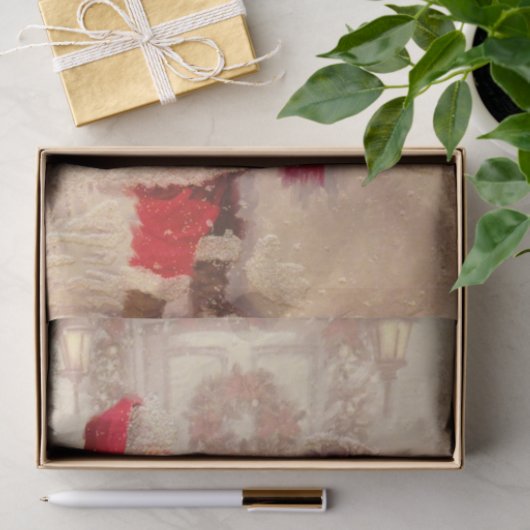  kerstman met Snowman Tissuepapier (Geschenk)