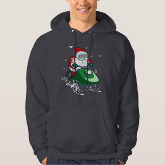 Kerstman met Snowmobile Hoodie