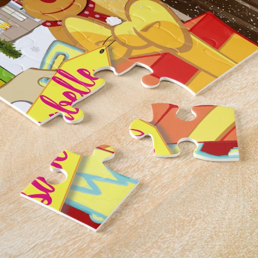  kerstman met speciale passie Jigzaag Puzzle Legpuzzel (Zijkant)