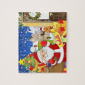kerstman met speciale passie Jigzaag Puzzle Legpuzzel (Verticaal)