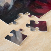 Kerstman met Springer Spaniel Kerst Kunst Legpuzzel (Zijkant)