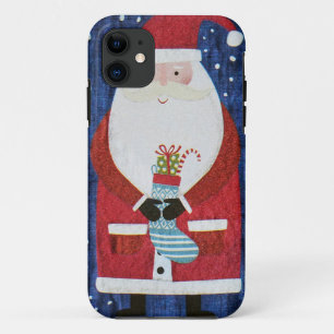 Kerstman met Stocking Case-Mate iPhone Case